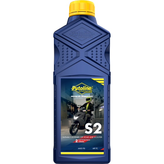 Putoline S2 Semi-Synthetic Motorcycle, Scooter 2-Stroke Oil 1L - 74096