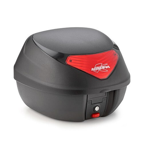 Kappa Motorcycle K29 Monolock 29L Red Reflector Top Box - Universal Fitting Kit