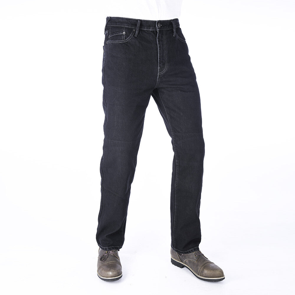 Oxford Original Approved AA Rated Motorcycle Motorbike Jeans Regular Leg - Black