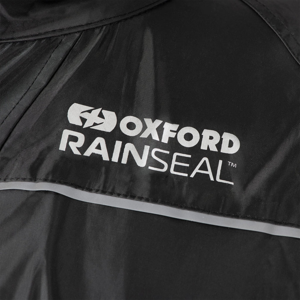 Oxford Rainseal Waterproof Motorcycle Motorbike Over Jacket - Black - RM212001