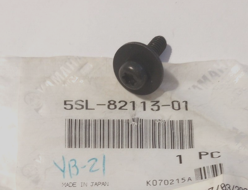 New Genuine Yamaha Screw Fits FJR1300, BT1100, MT-07, TDM900 - 5SL-82113-01