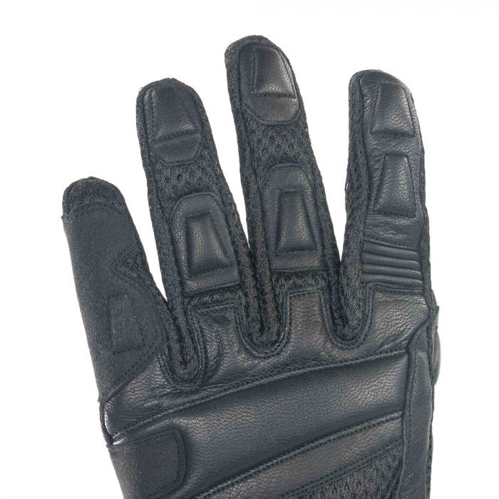Bike It Triple Black Air Vented Mesh Summer Motorcycle Motorbike Glove