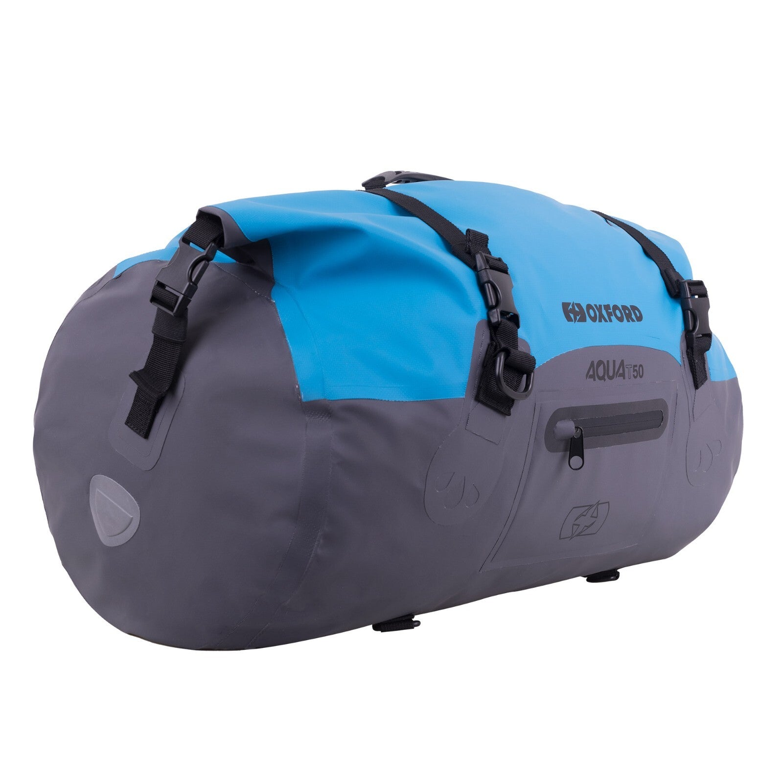 Oxford AQUA T-50 Waterproof Motorcycle Motorbike 50 Litre Roll Bag - Blue