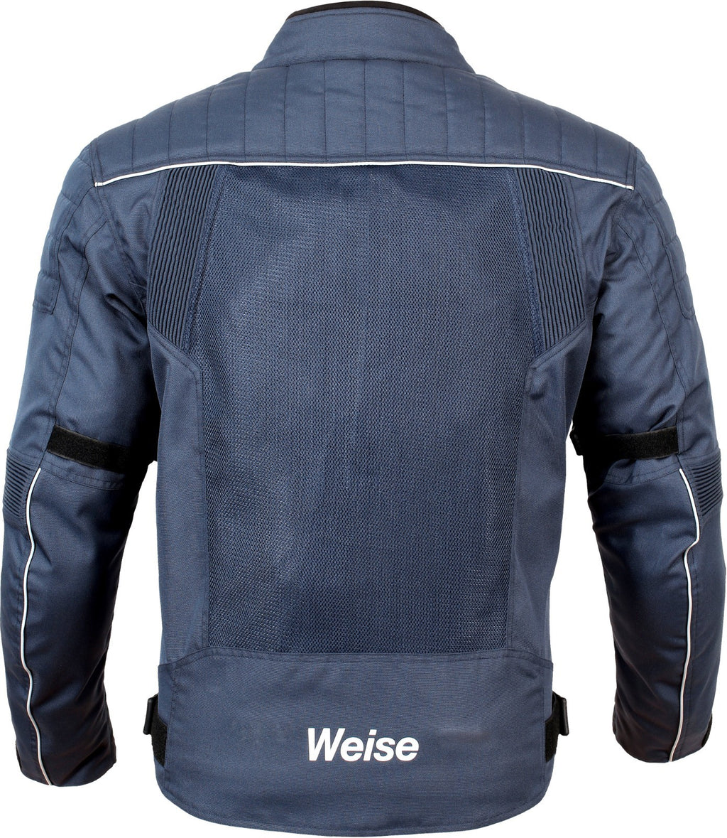 Weise Scout CE AA Mesh Air Summer Textile Motorcycle Motorbike Jacket - Blue