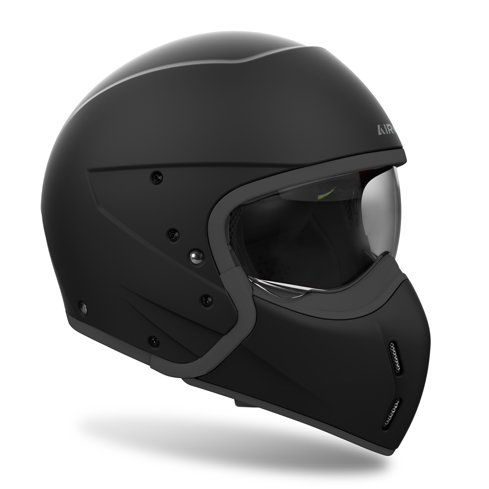 Airoh J110 Convertible ECE2206 Motorcycle Motorbike Helmet Matt Black