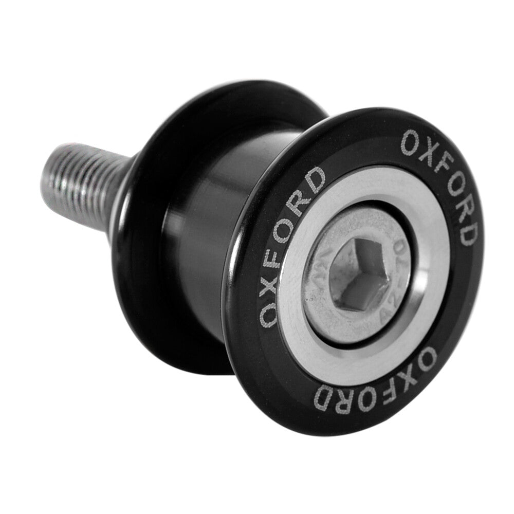 Oxford Premium Motorcycle Motorbike Spinners M12 (1.25 thread) Black - OX724