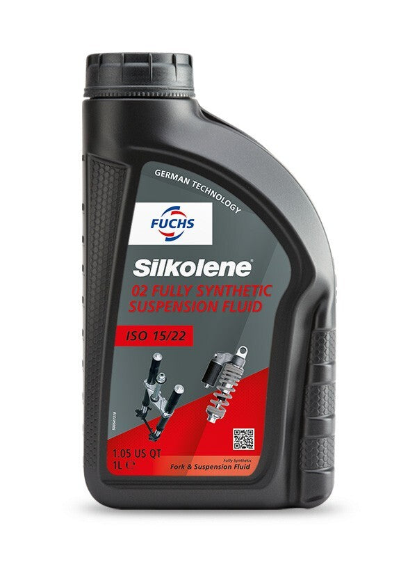Silkolene Motorcycle 02 Synthetic Fork Oil High Performance Suspension Fluid
