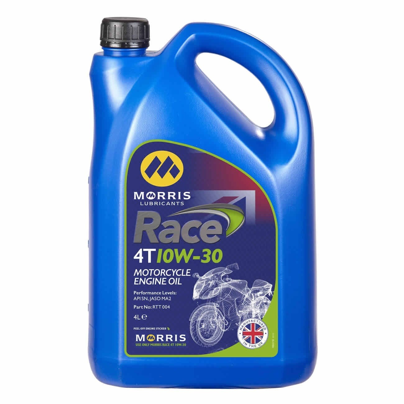 Morris Lubricants Race 4T 10W-30 High Performance Motorcycle Engine Oil - 4L