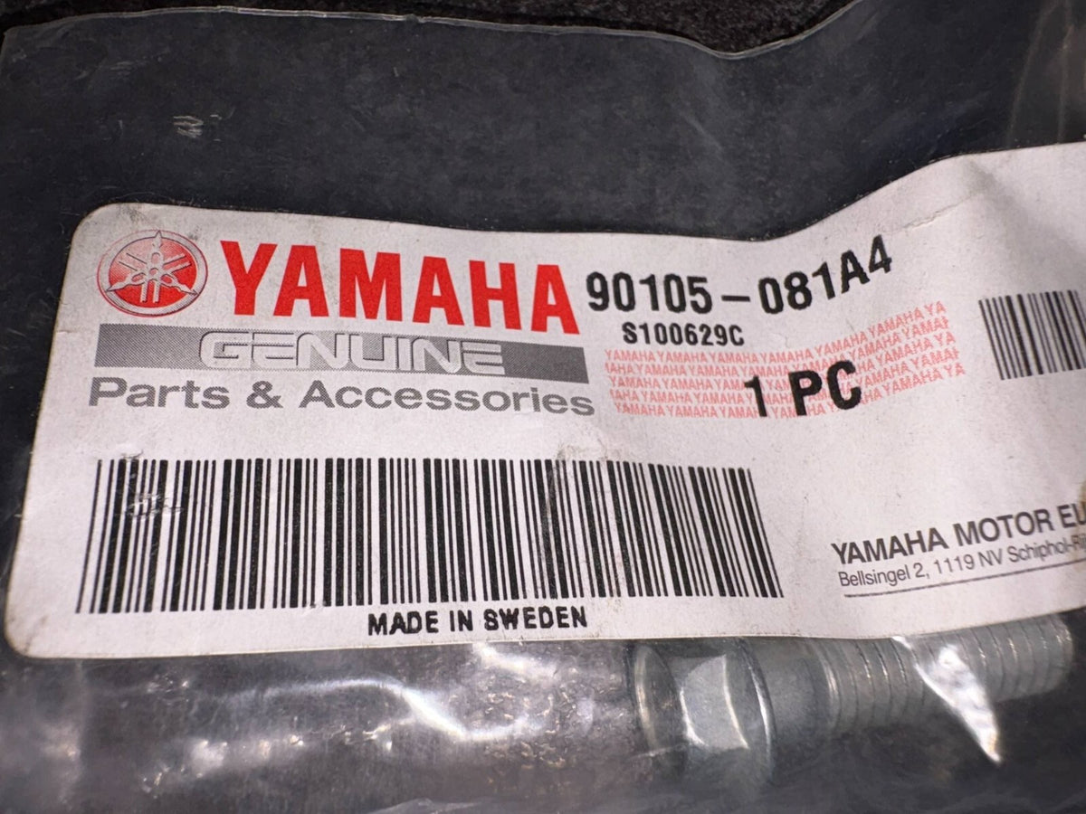 Genuine Yamaha Single Bolt Flange FZS600 Screw Rear Footrest - 90105-081A4-00