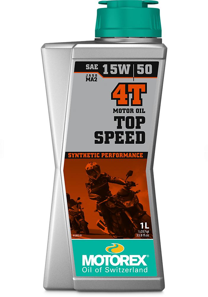 Motorex Top Speed 4T Fully Synthetic 4 Stroke Motorcycle Motorbike Oil 15W/50