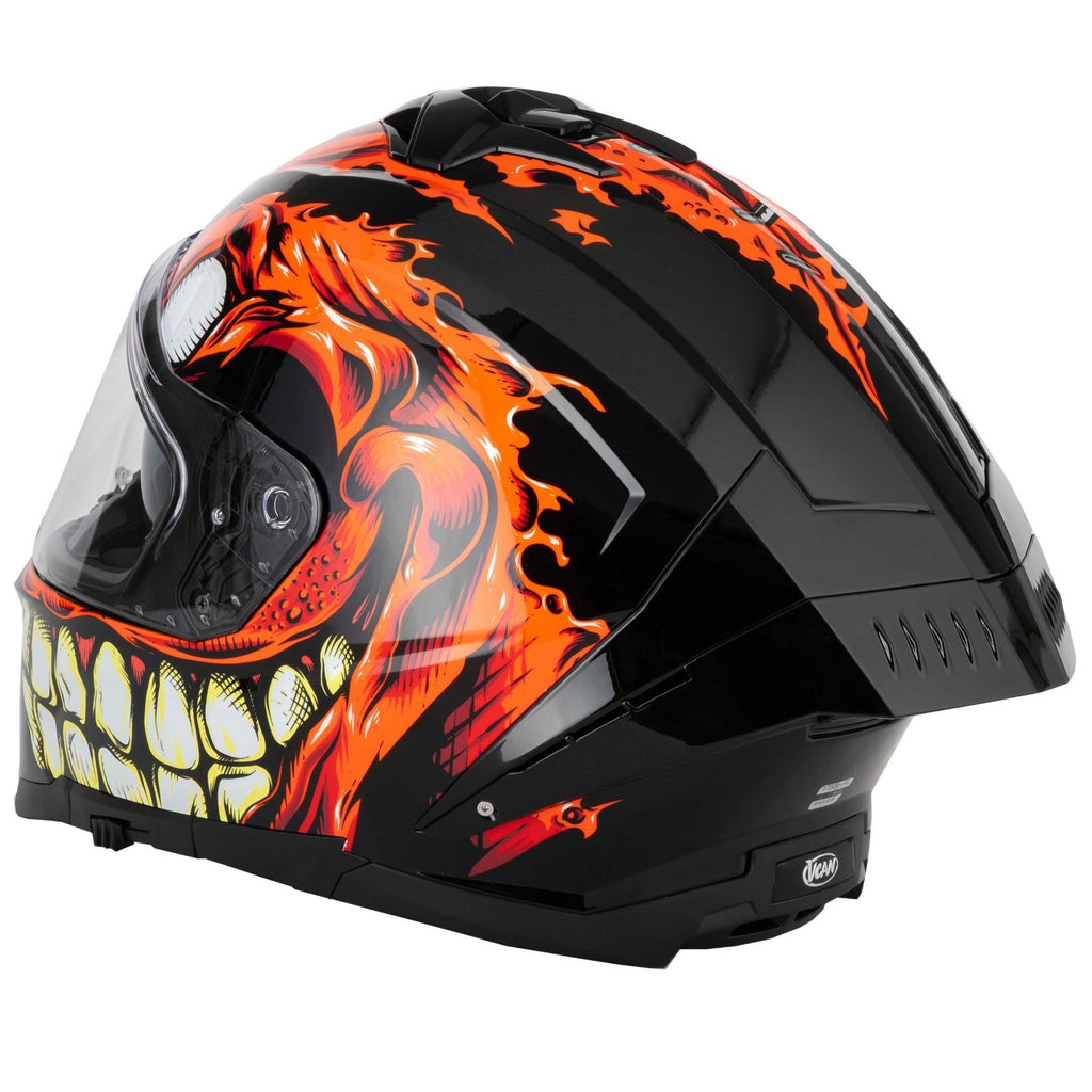 Vcan H162 Facestroke Red ECE2206 ACU Gold Motorcycle Motorbike Full Face Helmet