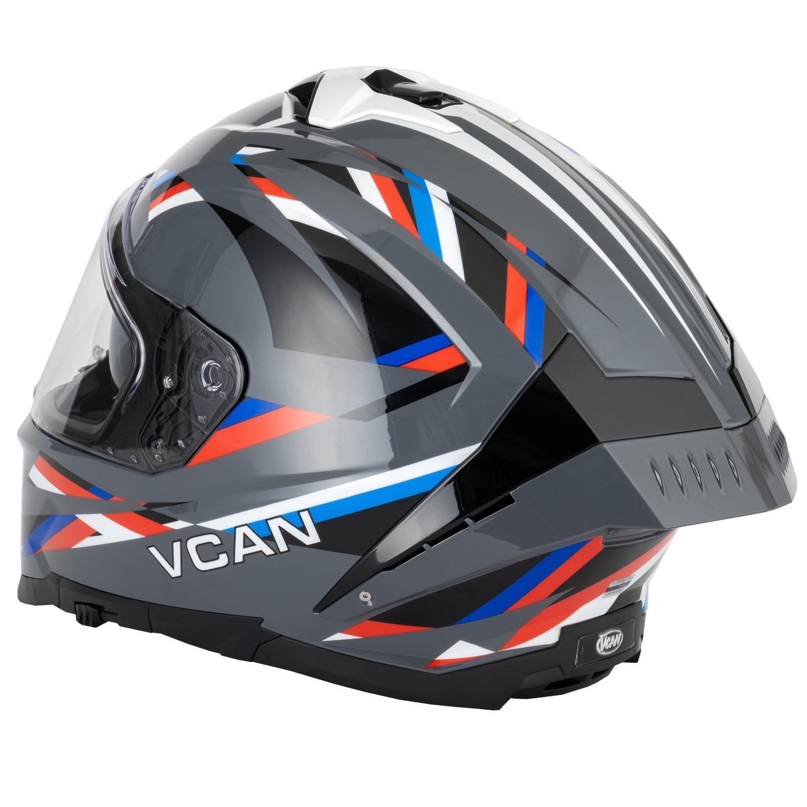 Vcan H162 Lifeforce Grey ECE2206 ACU Gold Motorcycle Motorbike Helmet