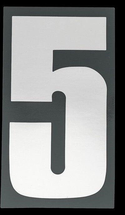 Bike It 6 Inch Motorcycle Motorbike Race Numbers - White - 10 Pack
