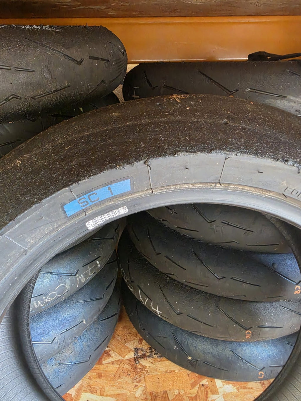 Pirelli Diablo Superbike SC1 200/60-17 Used BSB Scrub Motorcycle Tyre - SR5