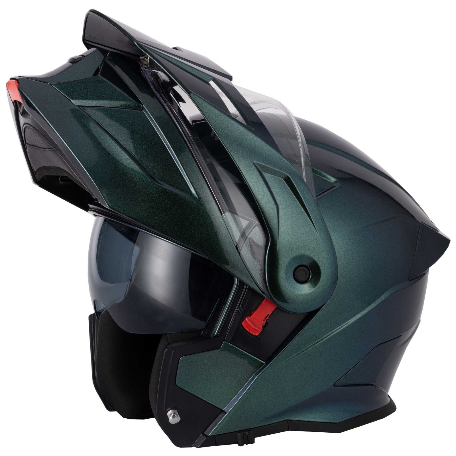 VCAN H276 Gradient Green Blue Flip Front ECE 2206 Motorcycle Motorbike Helmet