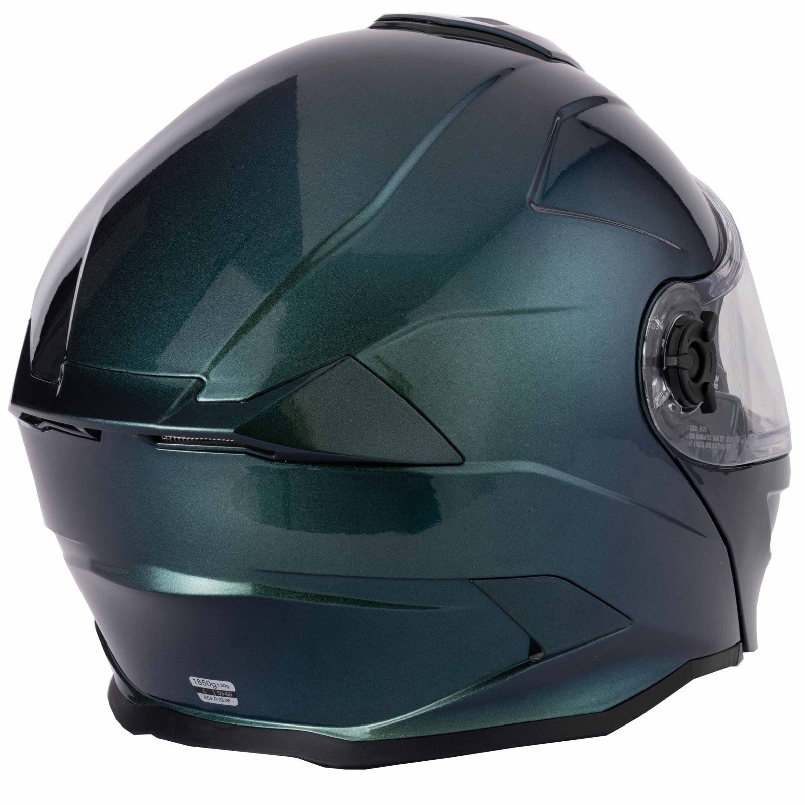 VCAN H276 Gradient Green Blue Flip Front ECE 2206 Motorcycle Motorbike Helmet