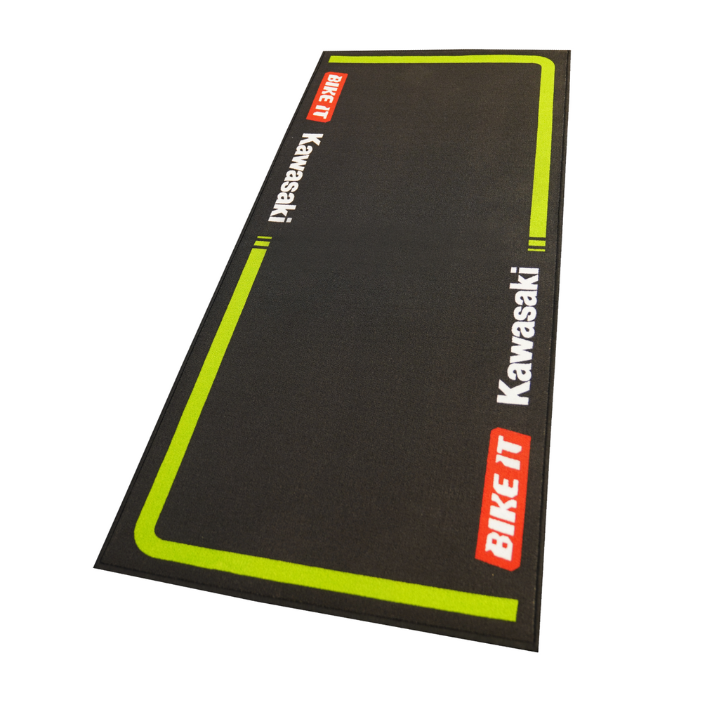 Bike It Kawasaki MXGP MX2 Motocross Race Team Garage Mat 240 x 100cm - GRGMAT117