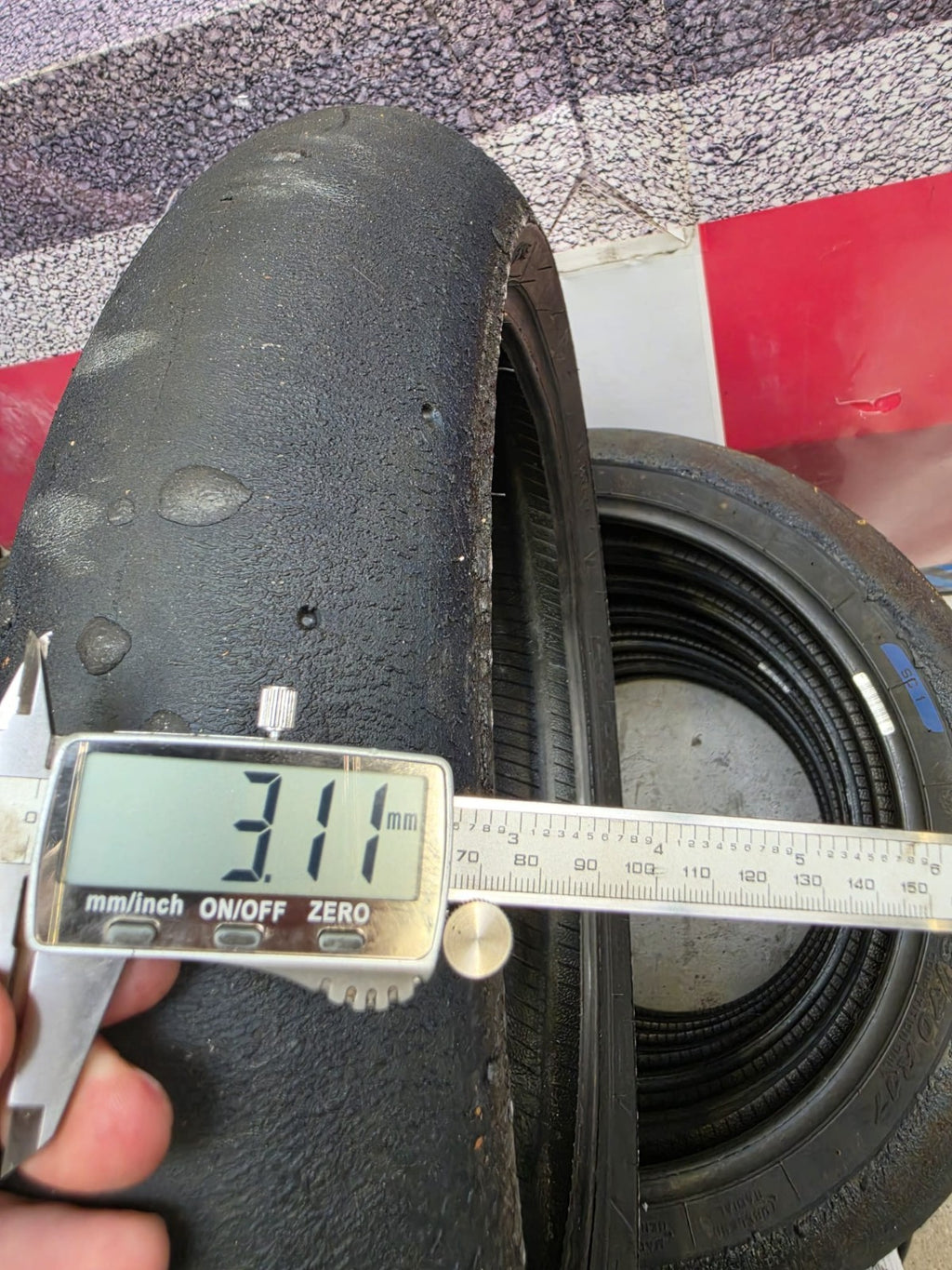 Pirelli Diablo Superbike SC1 125/70-17 Used BSB Scrub Motorcycle Tyre - SF7