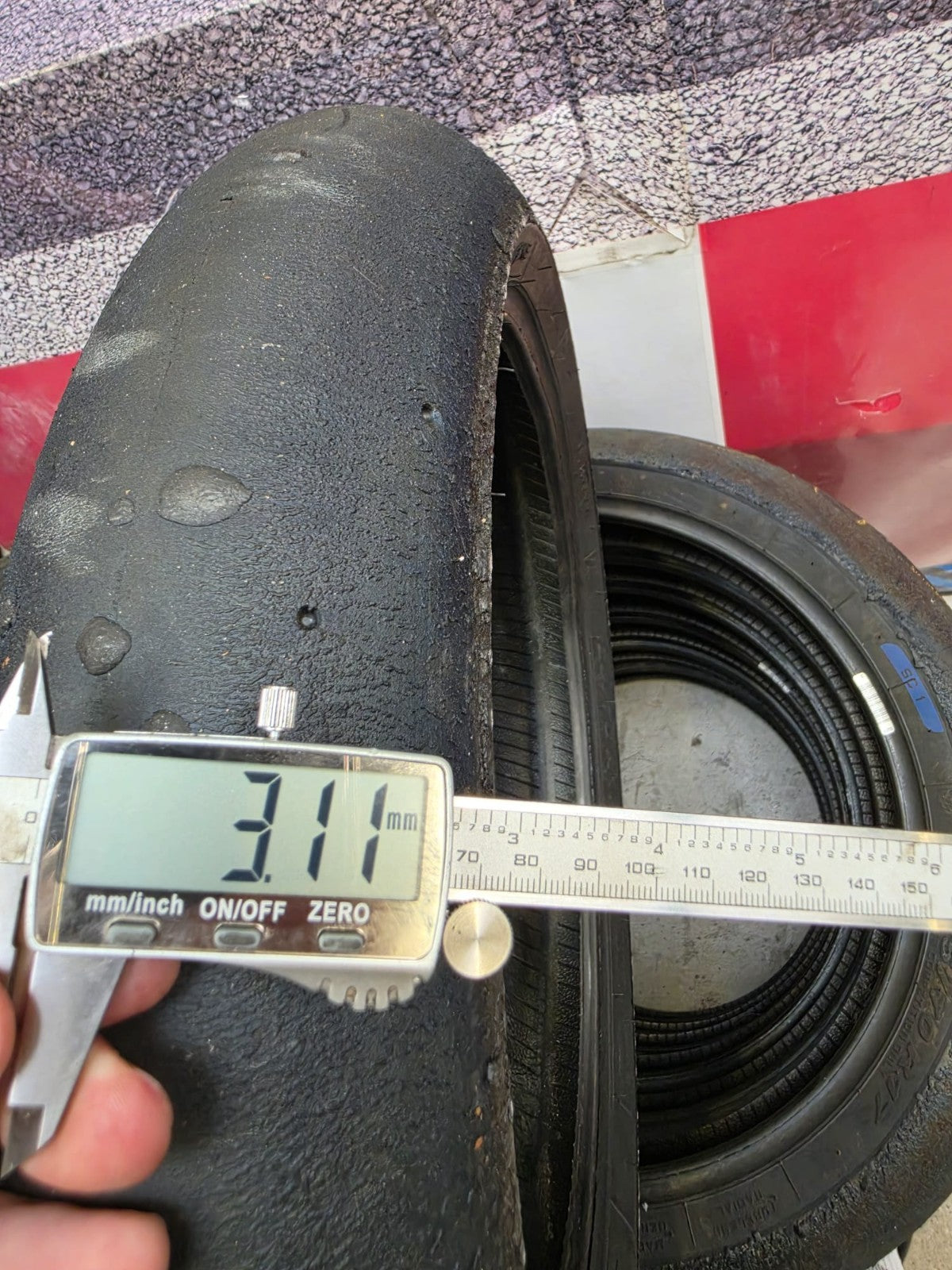 Pirelli Diablo Superbike SC1 125/70-17 Used BSB Scrub Motorcycle Tyre - SF7
