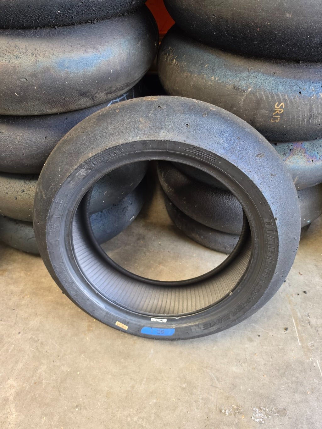 Pirelli Diablo Superbike SC1 200/60-17 Used BSB Scrub Motorcycle Tyre - RS5