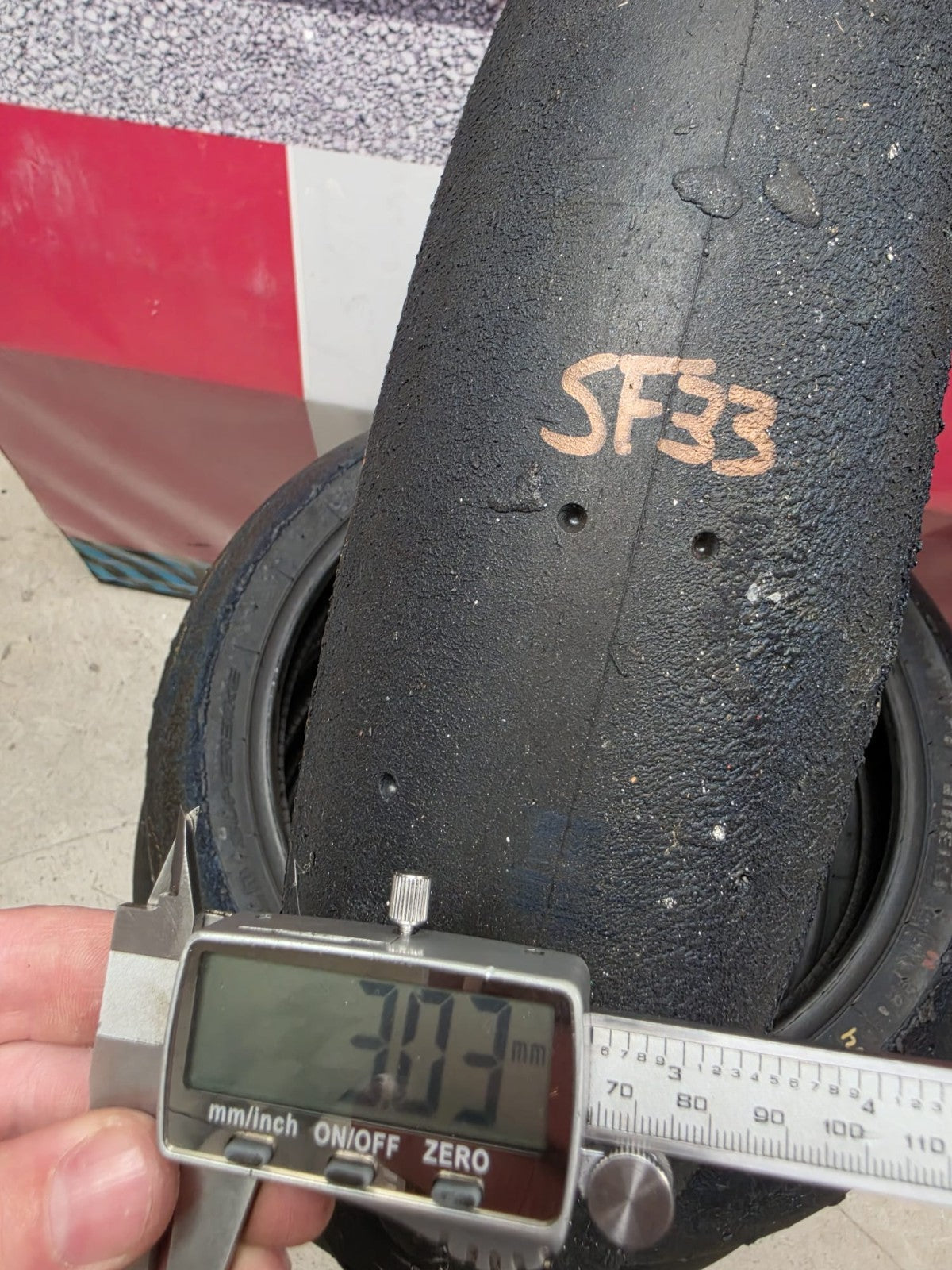 Pirelli Diablo Superbike SC1 125/70-17 Used BSB Scrub Motorcycle Tyre - SF33