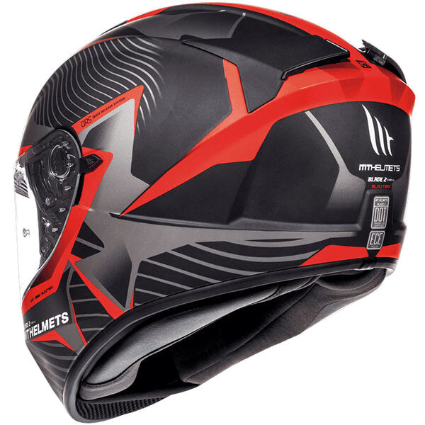 MT Blade 2 Blaster Matt Red Black Motorcycle Motorbike Full Face Helmet