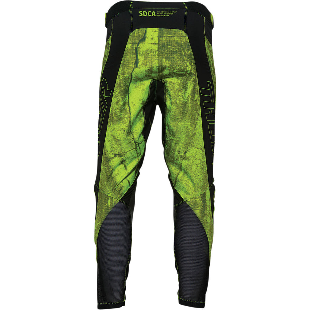 Thor Pulse HZRD Motocross MX Off Road Pants Acid Green & Black