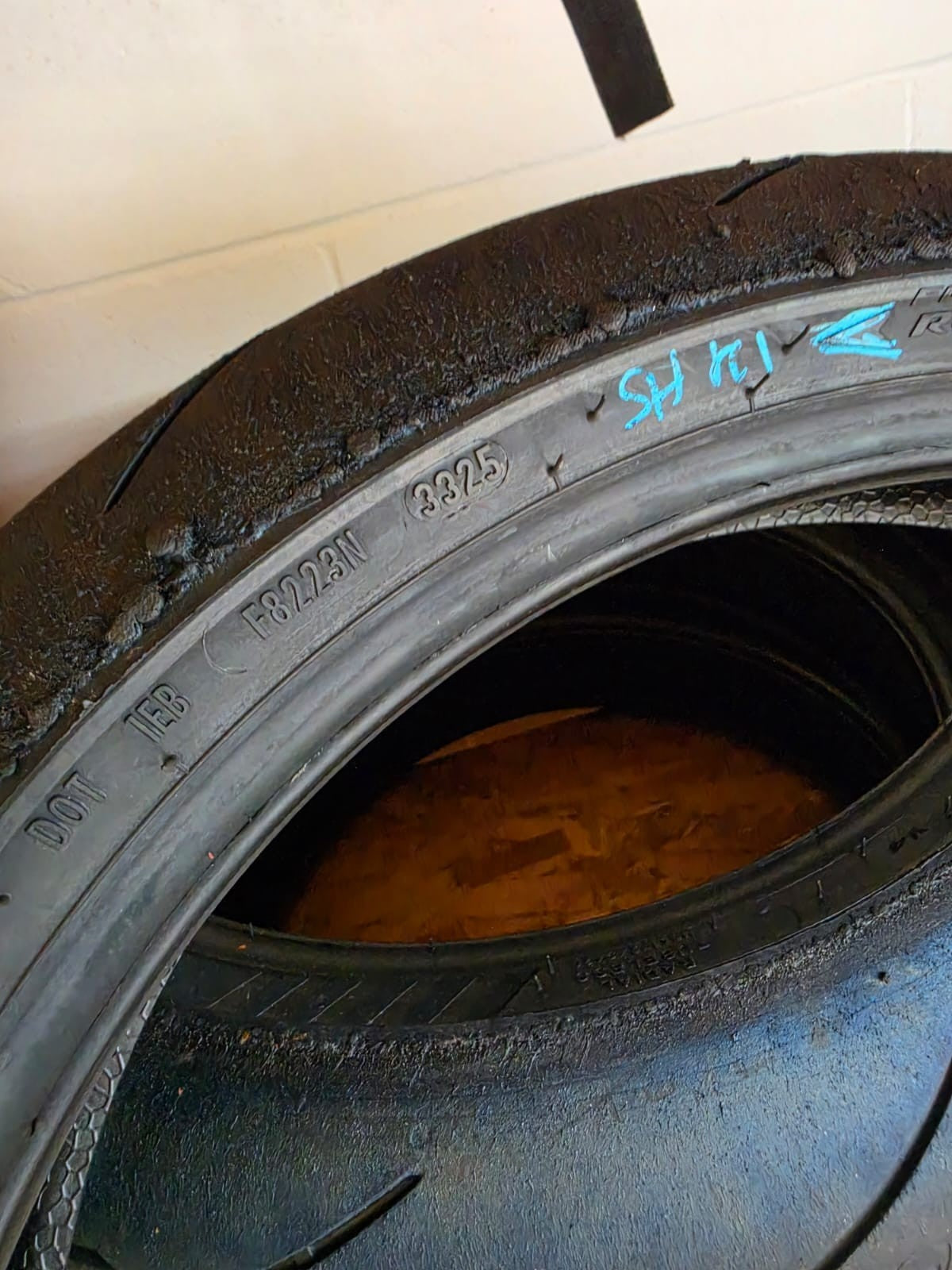 Pirelli Diablo Supercorsa SC1 V4 120/70-17 part worn front BSB scrub tyre