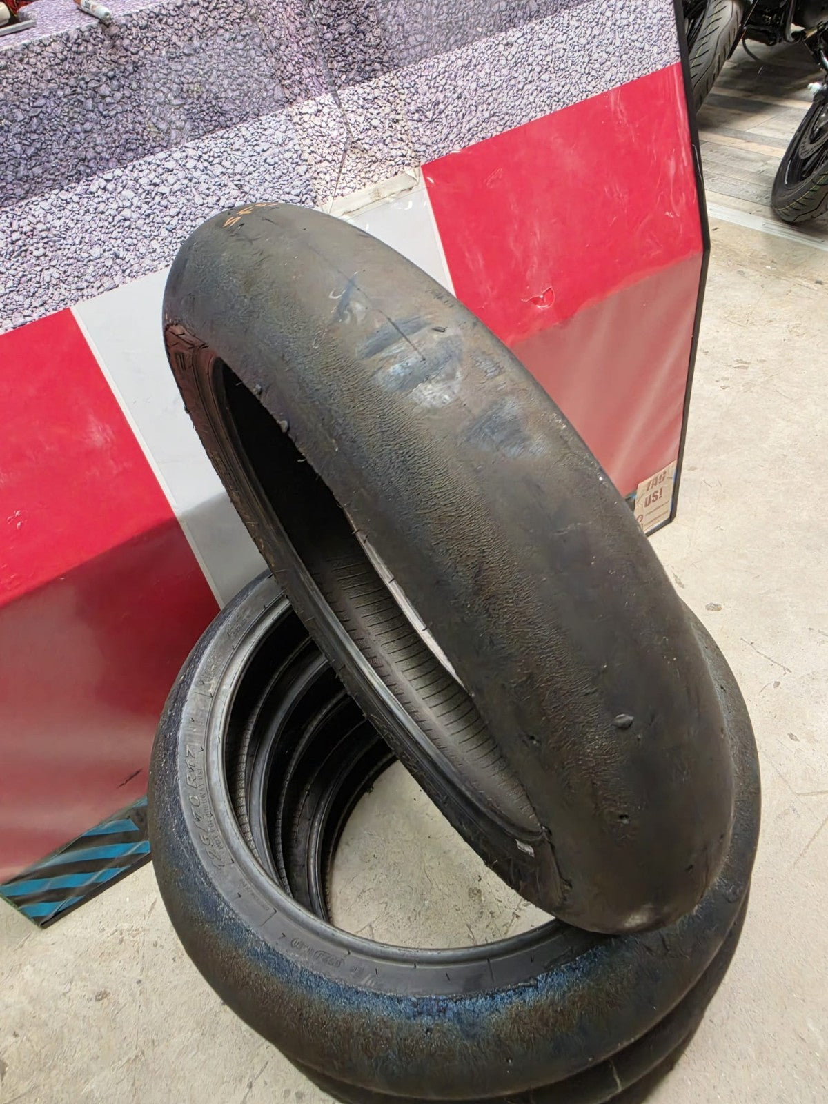 Pirelli Diablo Superbike SC1 125/70-17 Used BSB Scrub Motorcycle Tyre - SF5