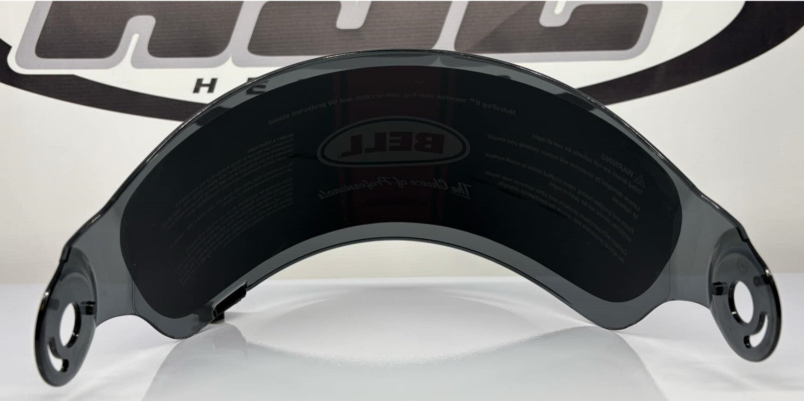 Ex-Display Bell Bullitt Flat Smoke Visor, Black Tab - P401-FS-JH Helmet Visor