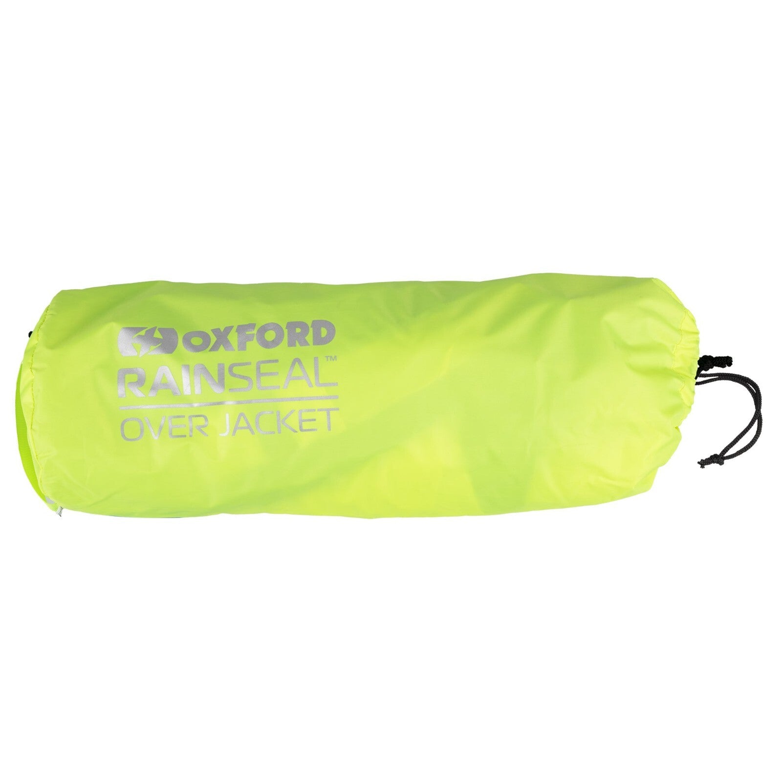 Oxford Rainseal Waterproof Motorcycle Motorbike Over Jacket - Black Fluo