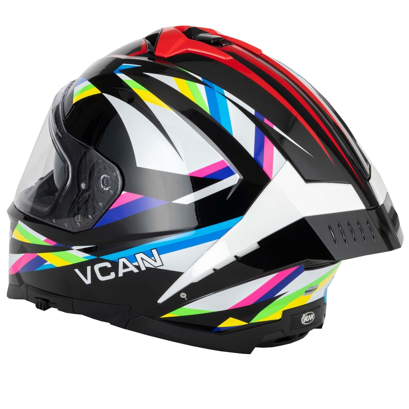 Vcan H162 Lifeforce Rainbow ECE2206 ACU Gold Motorcycle Motorbike Helmet