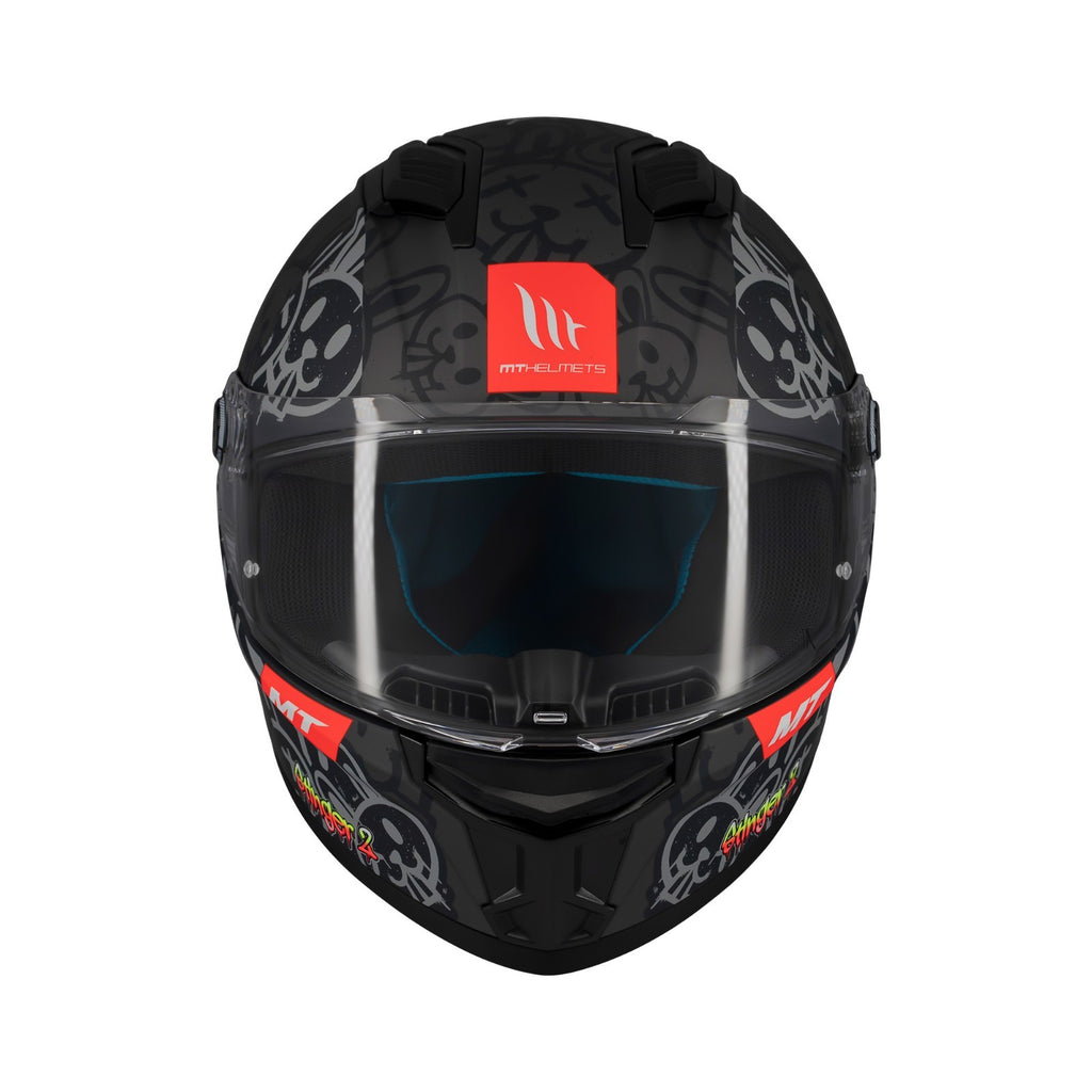 MT Stinger 2 Ram Matt Black Full Face ECE2206  Motorcycle Motorbike Helmet