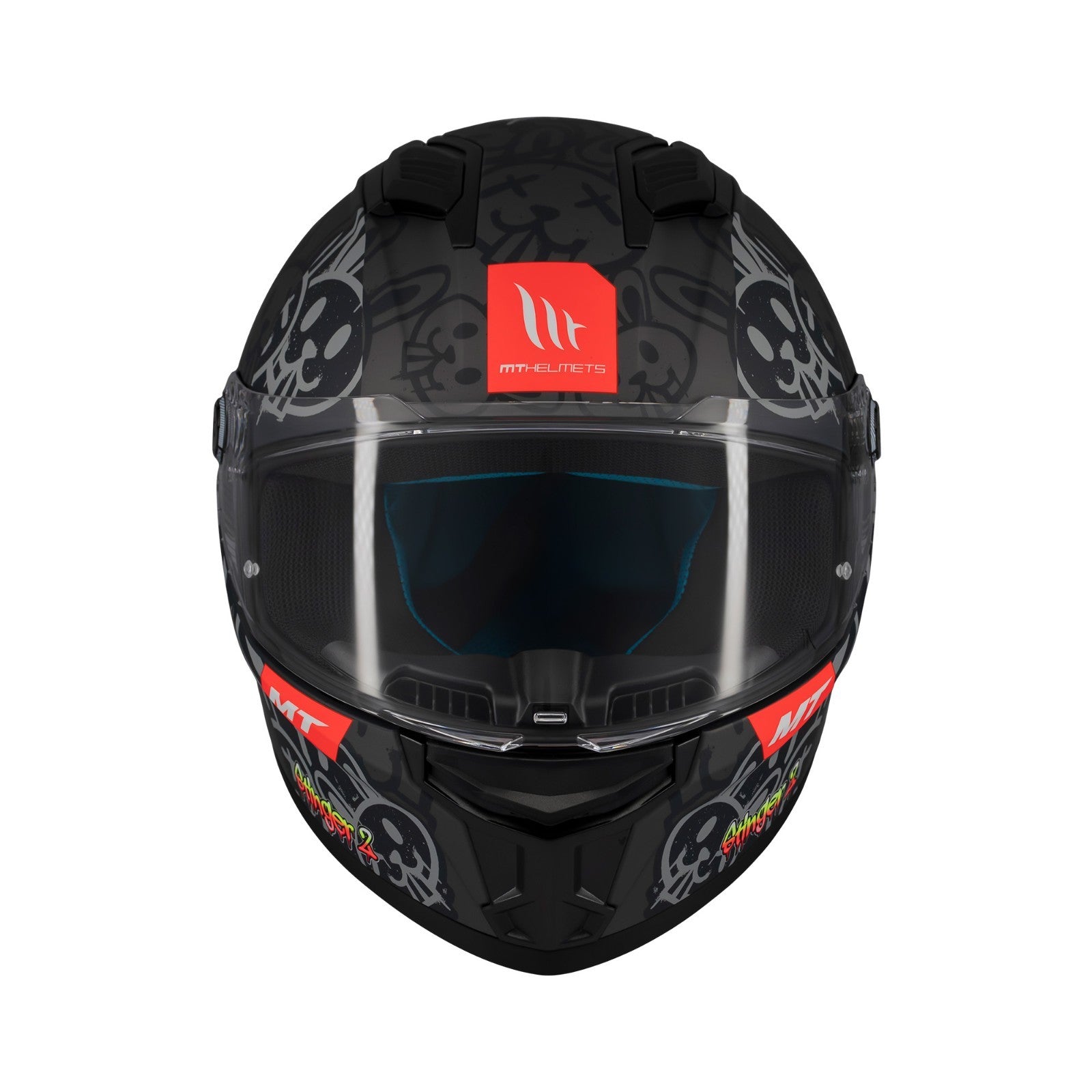 MT Stinger 2 Ram Matt Black Full Face ECE2206  Motorcycle Motorbike Helmet