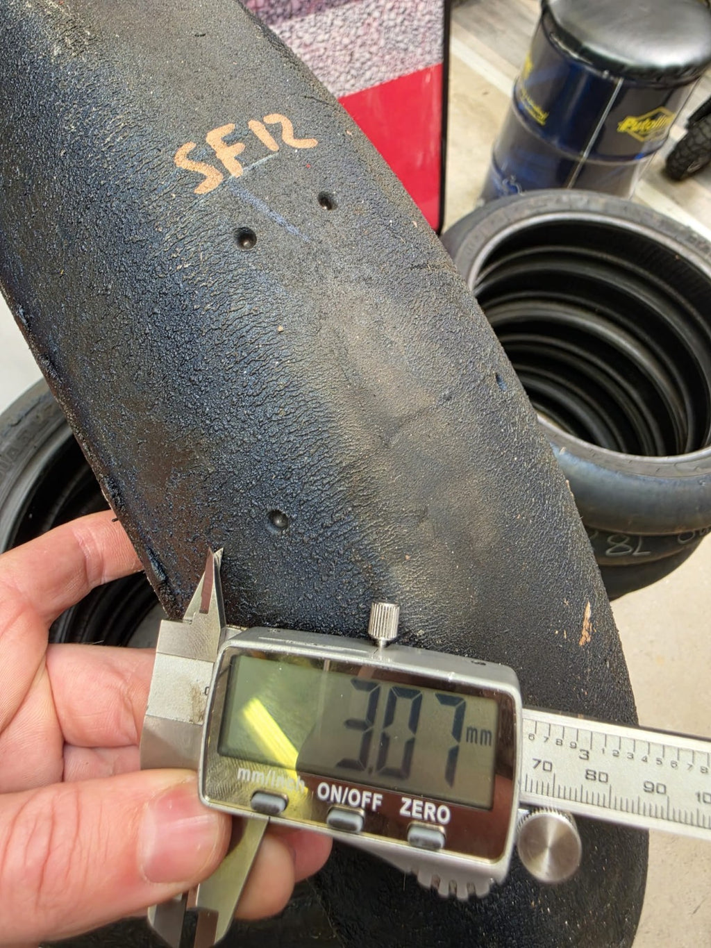 Pirelli Diablo Superbike SC1 125/70-17 Used BSB Scrub Motorcycle Tyre - SF12
