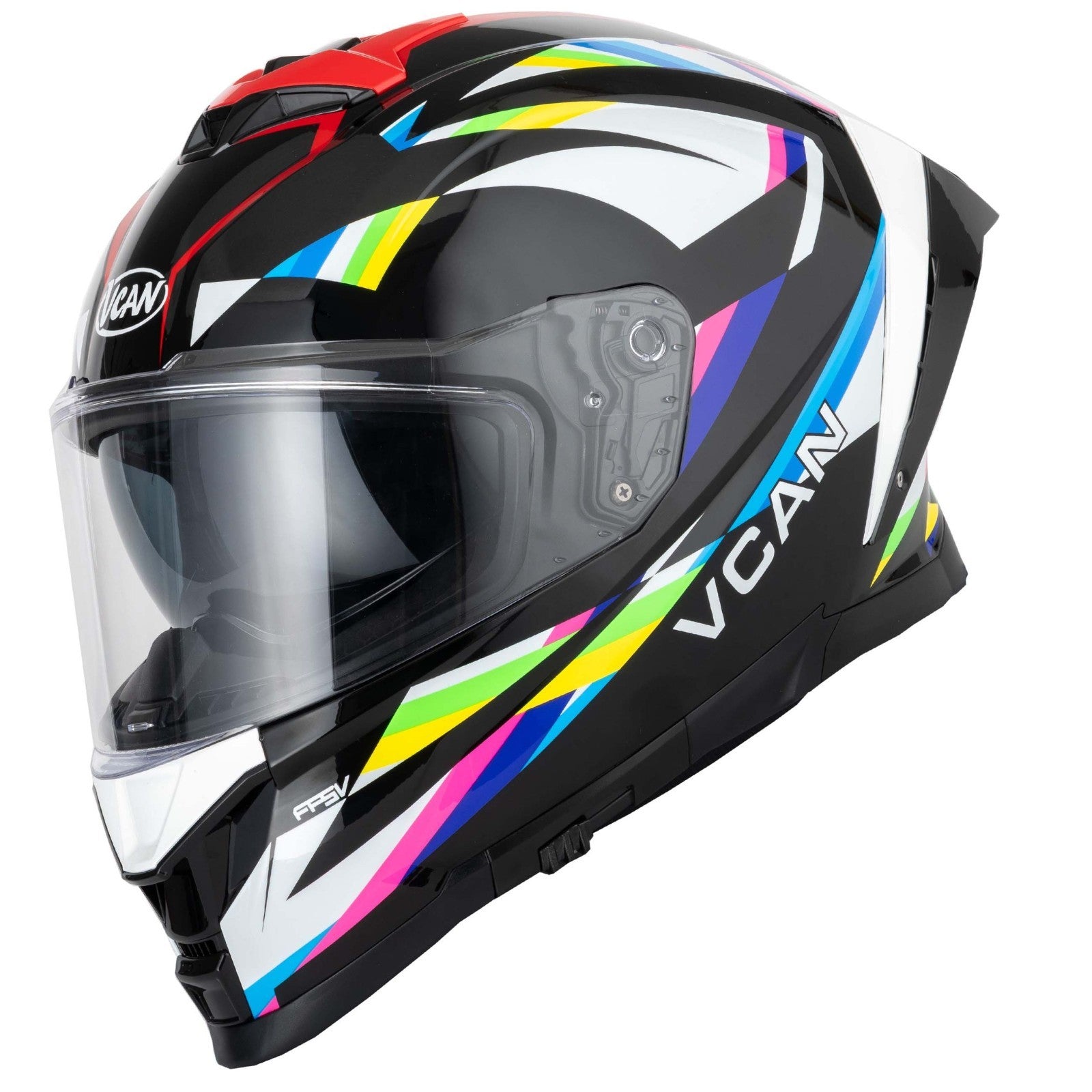 Vcan H162 Lifeforce Rainbow ECE2206 ACU Gold Motorcycle Motorbike Helmet