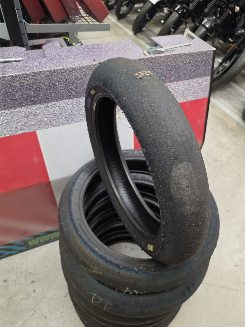 Pirelli Diablo Superbike SC1 125/70-17 Used BSB Scrub Motorcycle Tyre - SF25