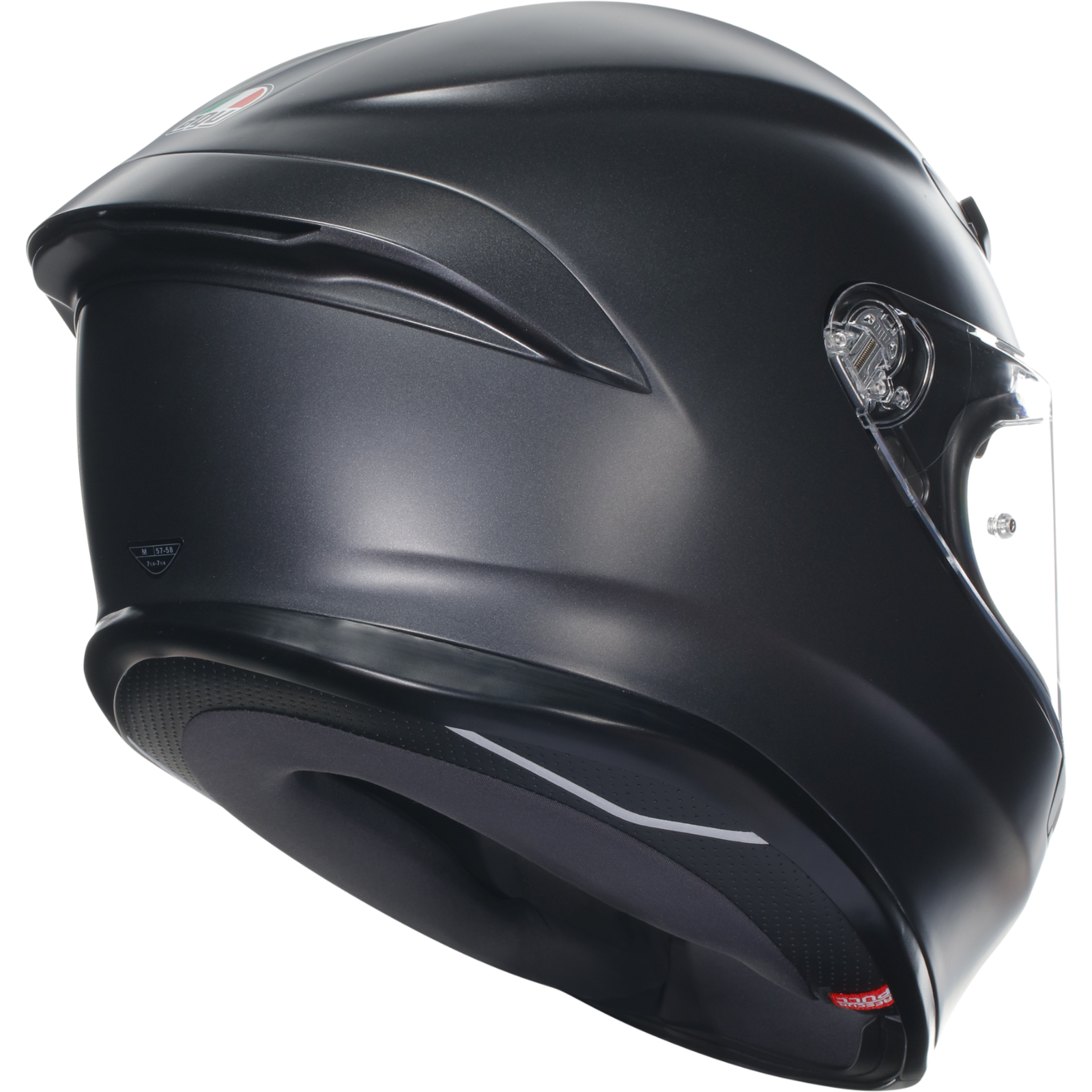 AGV K6-S Solid Matt Black ECE2206 Full Face ACU Gold Motorcycle Motorbike Helmet