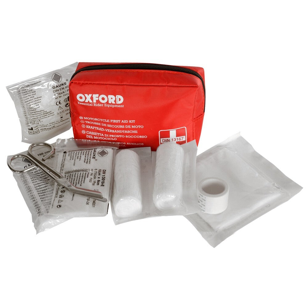 Oxford Product Essential Compact Motorcycle Motorbike First Aid Travel Kit