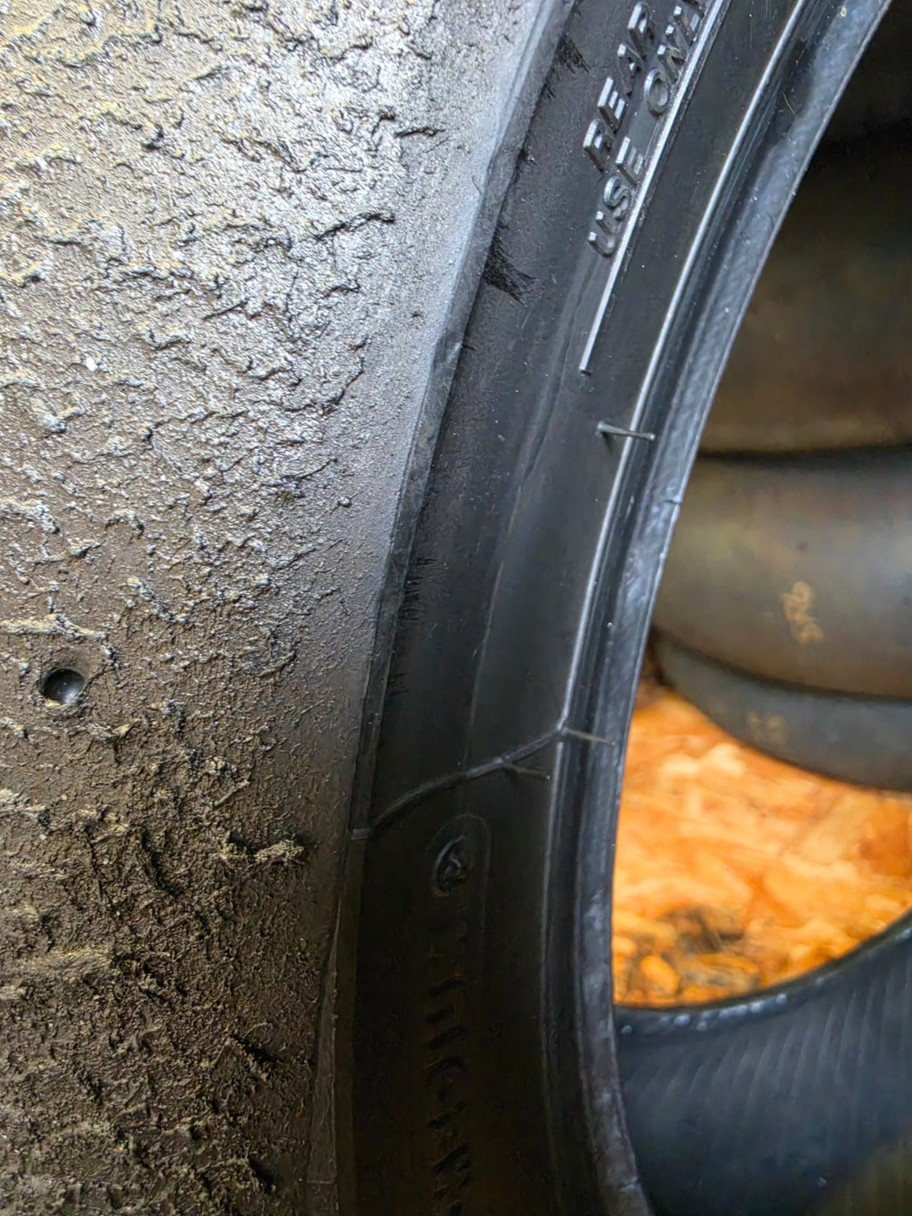 Bridgestone Racing Battlax V02 medium Part worn Rear Racing Slick 200/660- 17