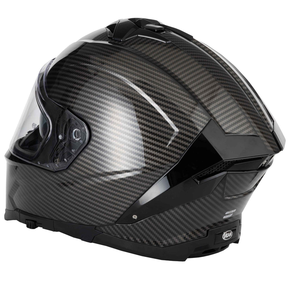 Vcan H162 X-Zero Black ECE2206 ACU Gold Motorcycle Motorbike Full Face Helmet