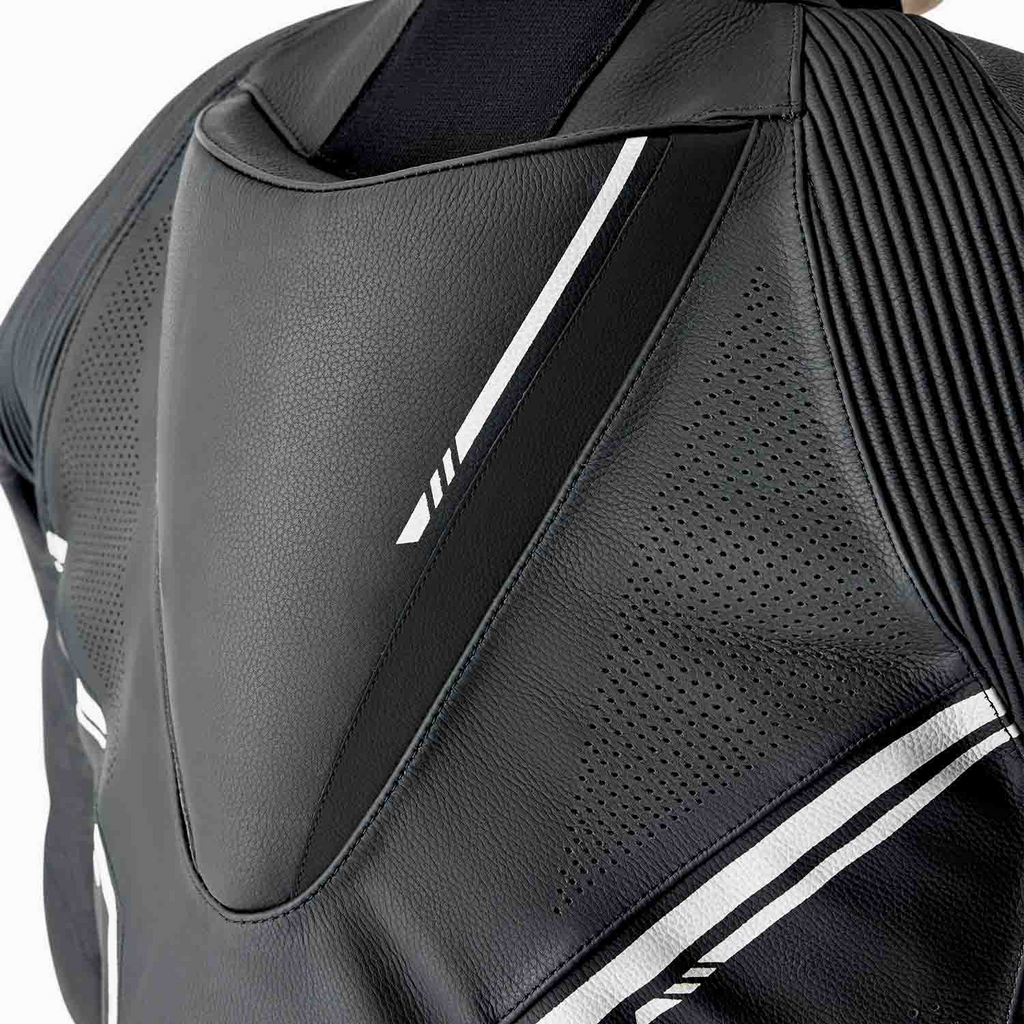 RST S1 D3O CE AAA Rated Leather Motorcycle Motorbike Race 1 Pc Suit Black White