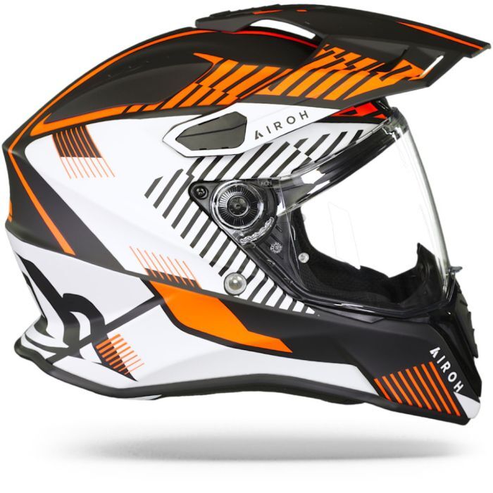 Airoh Commander Adventure ACU Gold Motorcycle Motorbike Helmet Boost Matt Orange