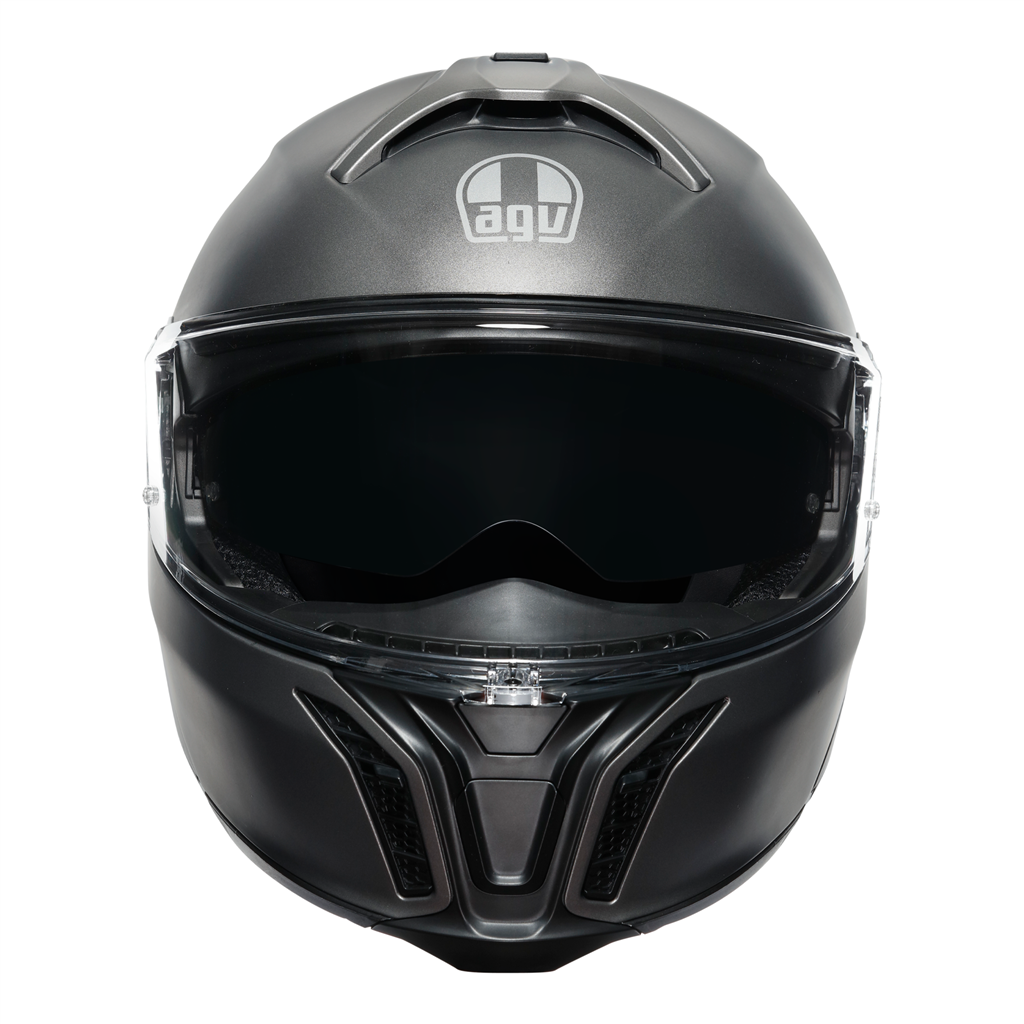 AGV Tour Modular Solid Luna Grey EC2206 Modular Flip Motorcycle Motorbike Helmet