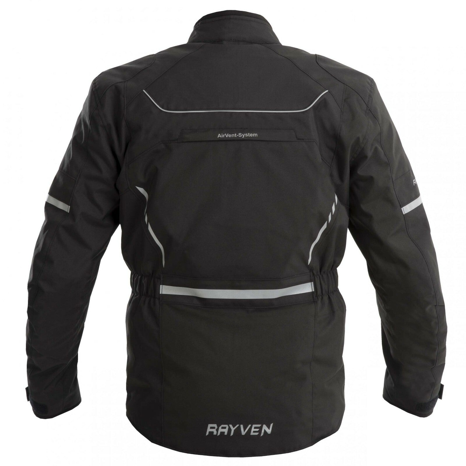 Rayven Scotty Waterproof CE Approved Motorcycle Motorbike Jacket - Black