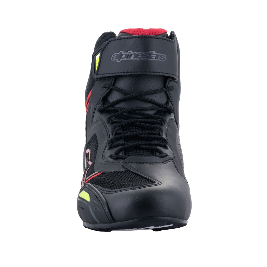 Alpinestars Faster 3 Rideknit Motorcycle Motorbike Sports Shoe Boots Black Red