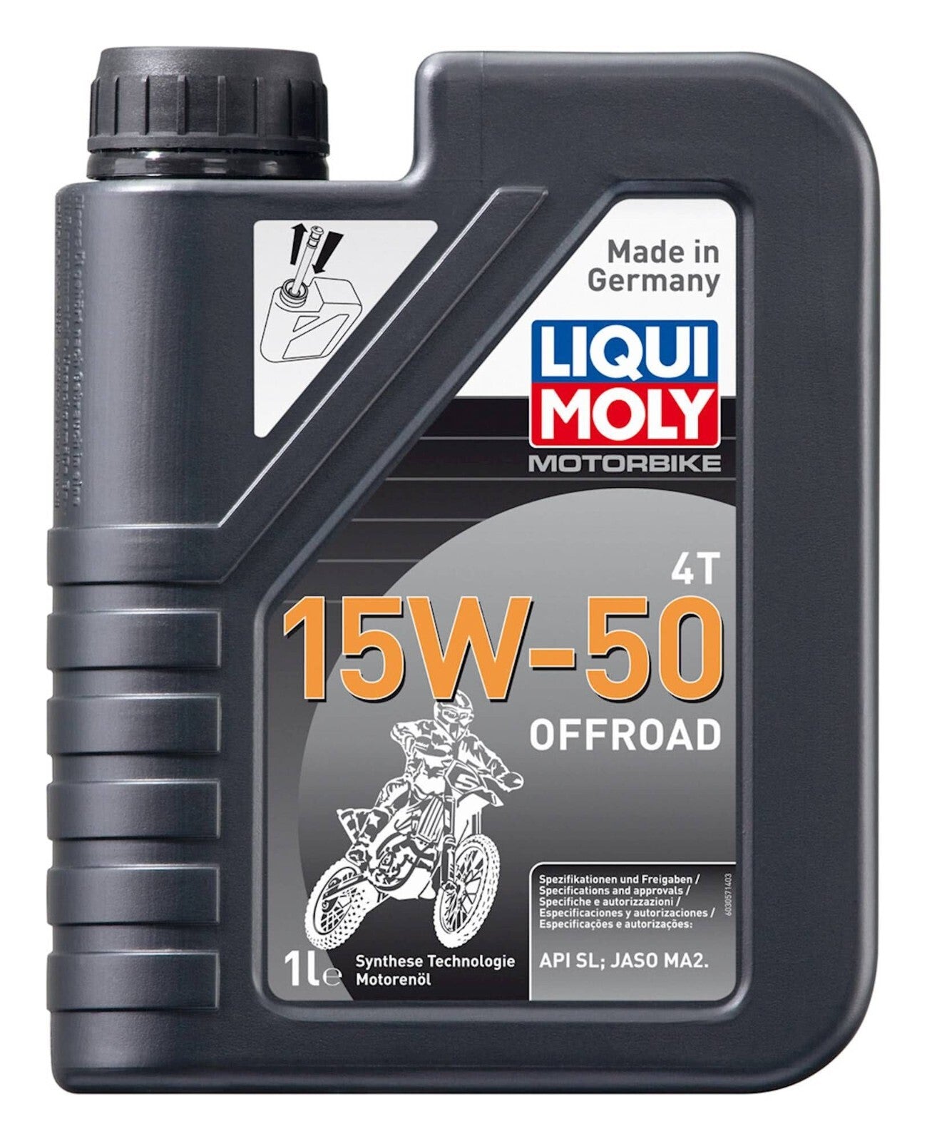 Liqui Moly 4T Semi Synthetic Offroad Race 15W-50 Motorcycle Motorbike Oil 1L