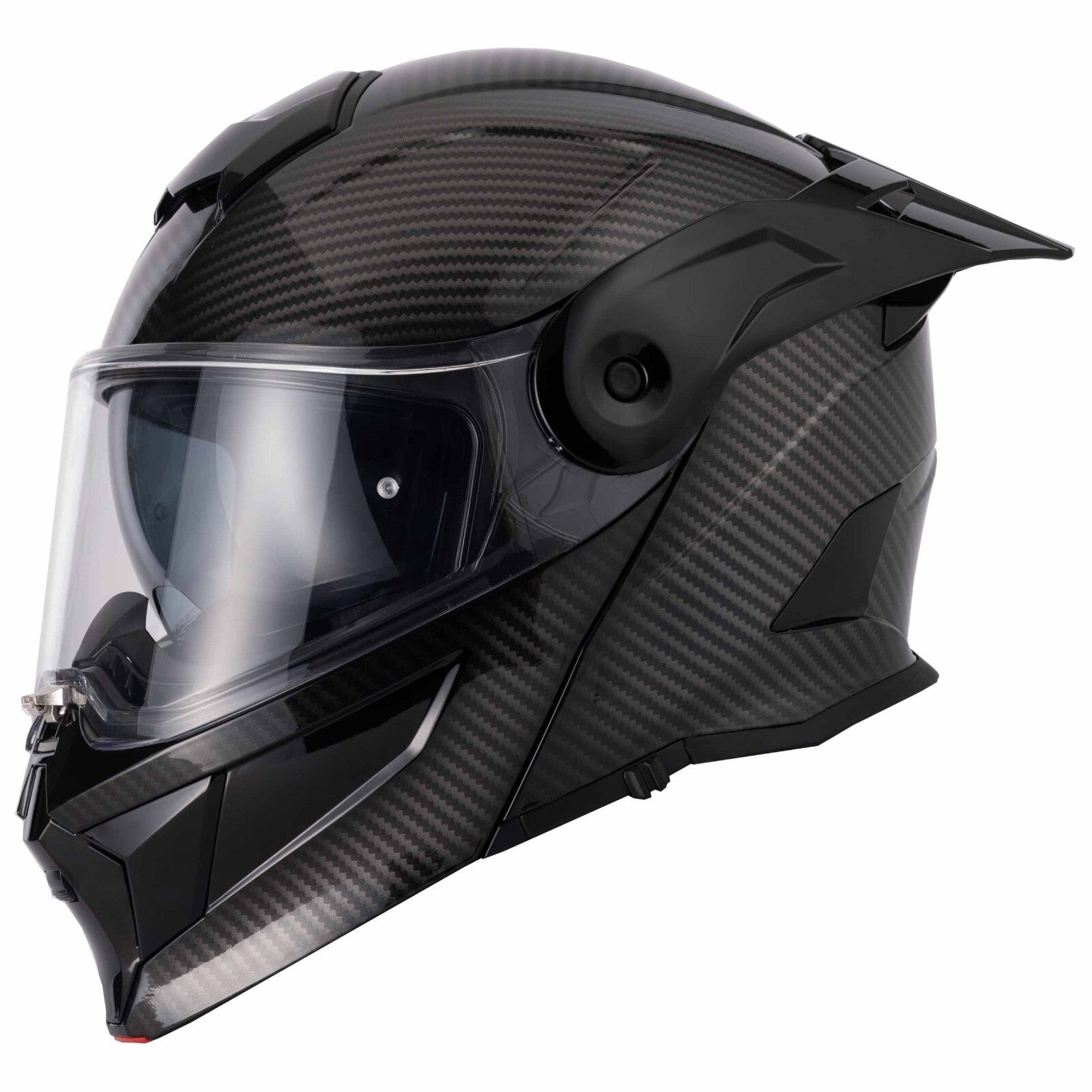 VCAN H276 Sonic Flip Front Carbon Effect ECE 2206 Motorcycle Motorbike Helmet