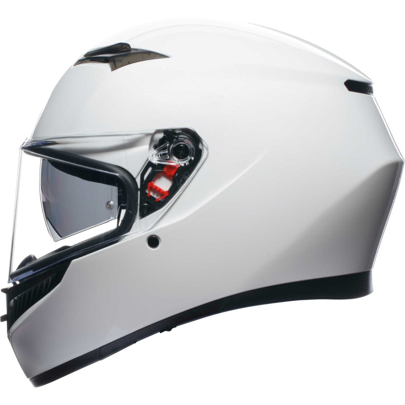 AGV K3 Solid Gloss White ECE2206 Full Face ACU Gold Motorcycle Motorbike Helmet