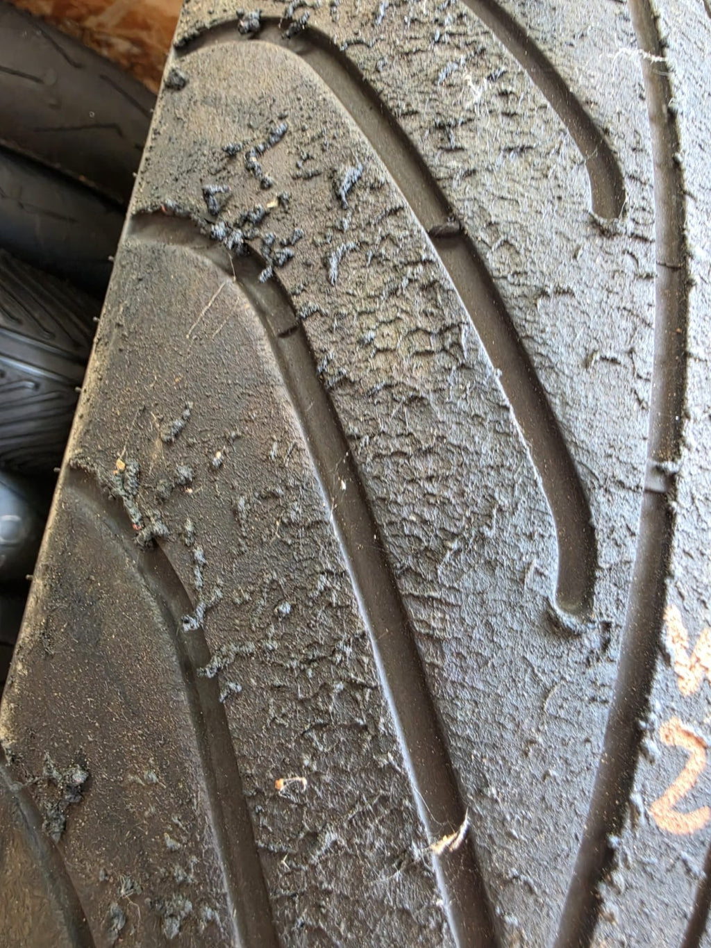 Pirelli Diablo Wet 200/60-17 part worn front BSB scrub tyre 2023